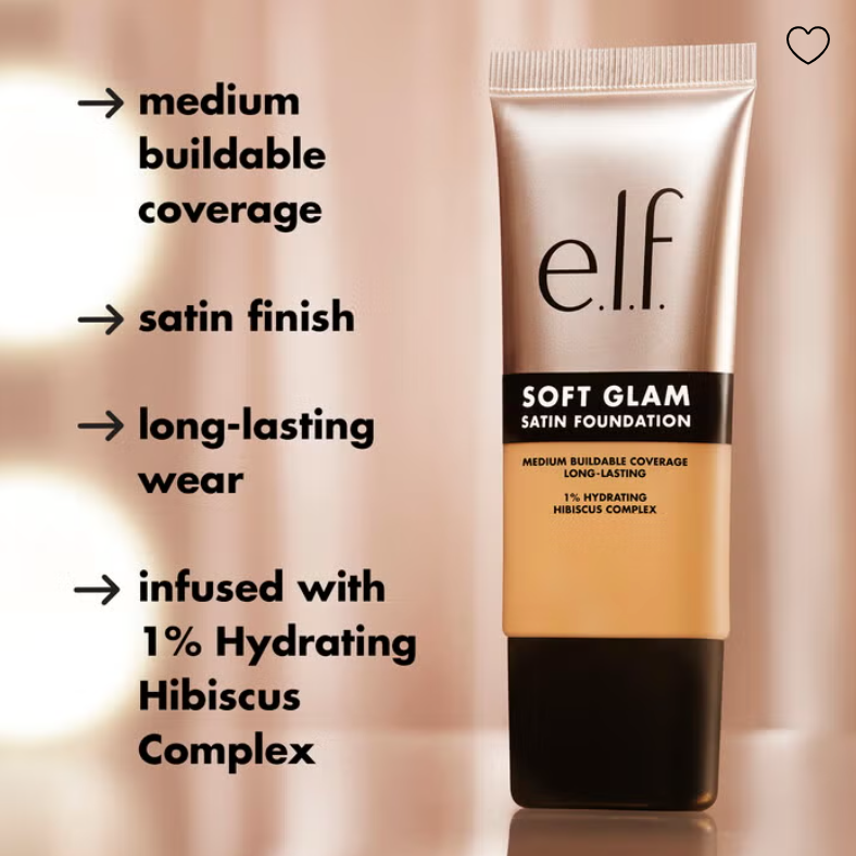 ELF Soft Glam Satin Foundation - sheesha
