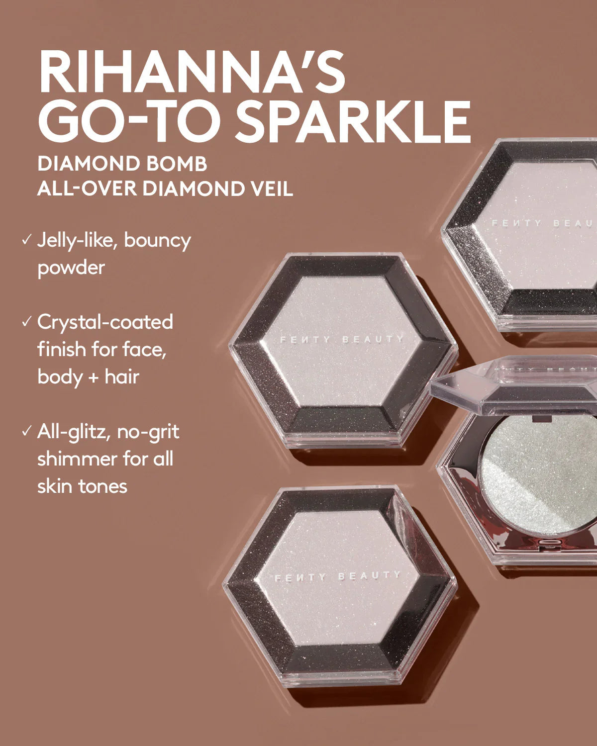 Fenty Beauty Diamond Bomb All Over Highlighter NEW SHADES - sheesha