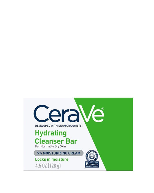CeraVe Hydrating Cleanser Bar 128g – Gentle Facial & Body Cleansing Bar
