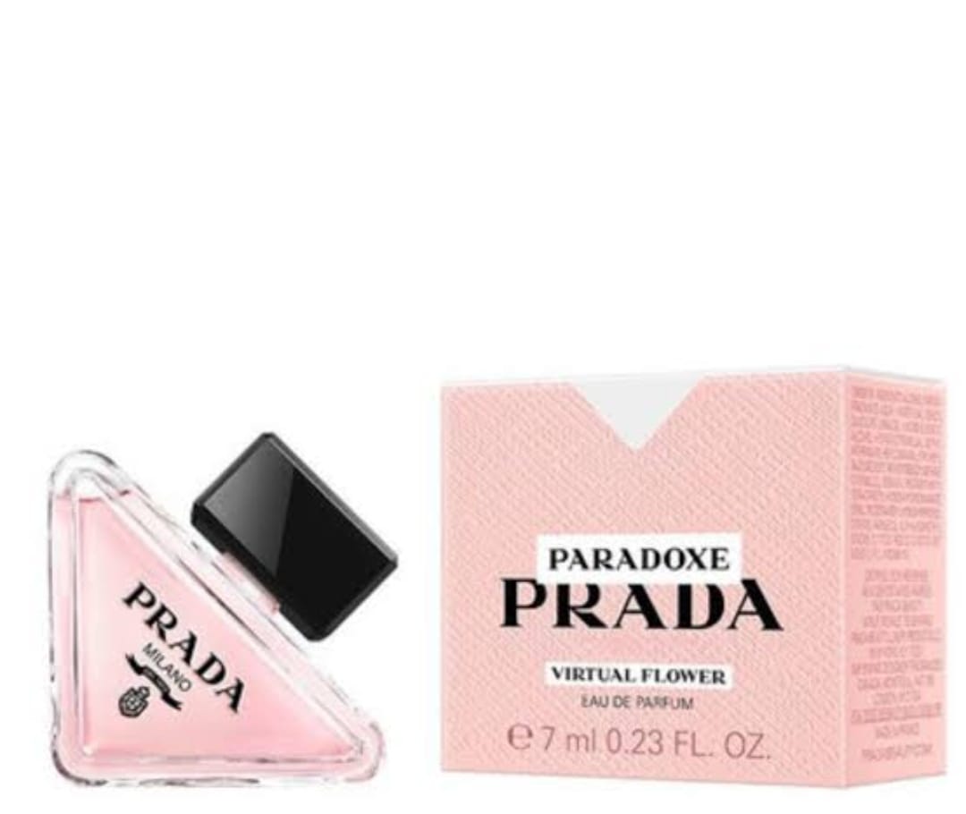 Prada Paradoxe Virtual Flower Eau de Parfum 7ml – Luxury Floral Musk Perfume for Women Travel Size