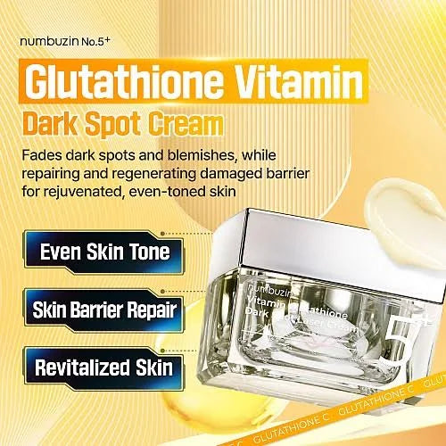 Numbuzin No.5 Vitamin Glutathione Dark Spot Laser Cream 50ml - sheesha