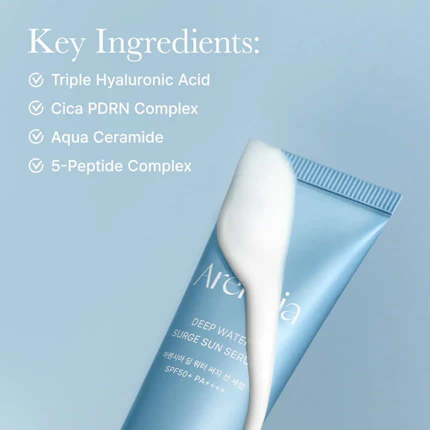 Arencia Deep Water Sugar Sun Serum SPF 50 - sheesha