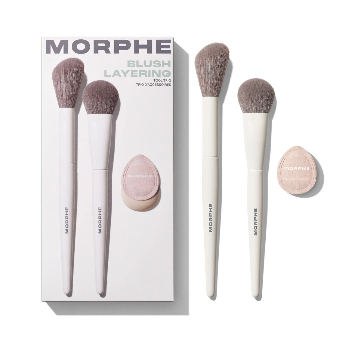 Morphe Blush Layering Tool Trio Brush Kit