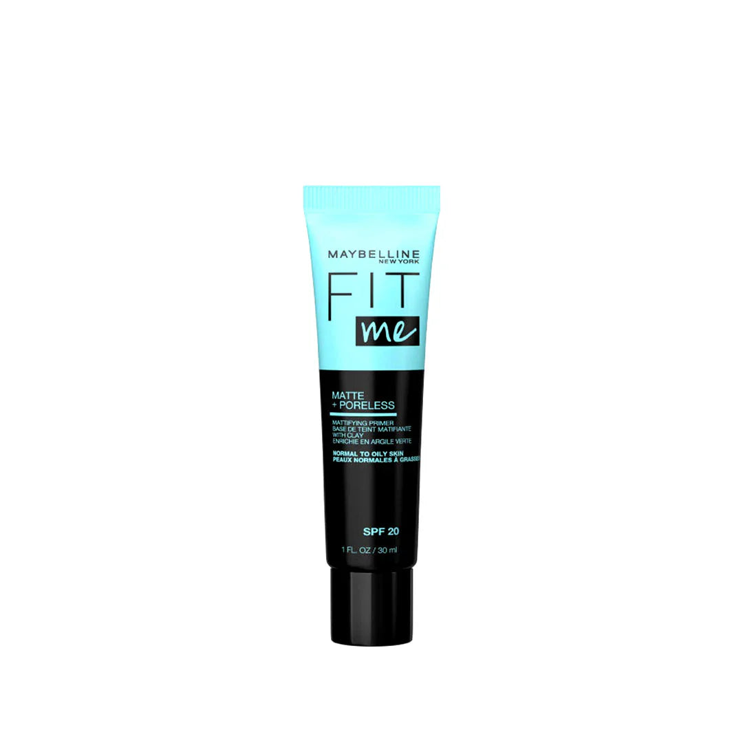 Maybelline Fit Me Matte + Poreless Face Primer - Pore Minimizing Primer for Normal to Oily Skin (30ml) - sheesha