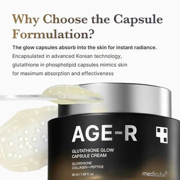 Medicube AGE-R Glutathione Glow Capsule Face Cream 50ml - sheesha