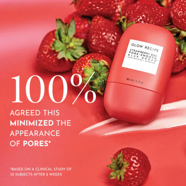 Glow Recipe Strawberry BHA Pore Smooth Blur Drops Serum Primer 30ml - sheesha
