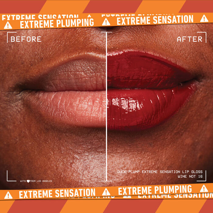 NYX Duck Plump Lip Gloss Before and After - Sheesha
