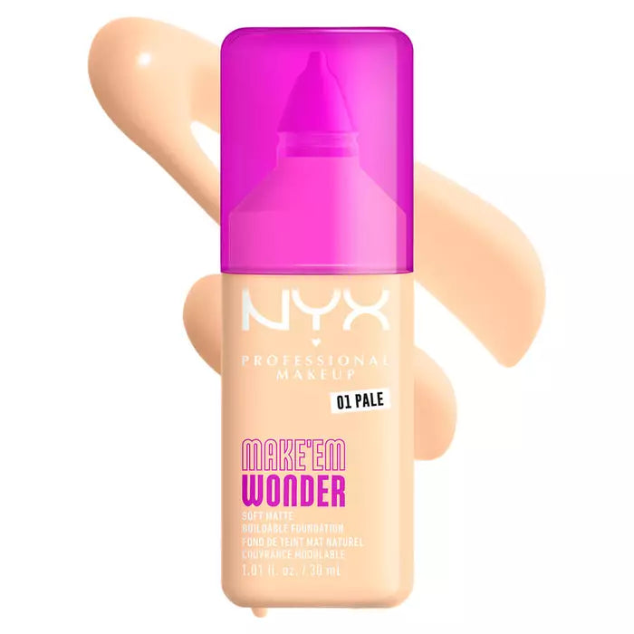 NYX Professional Makeup Make ’Em Wonder Soft Matte Buildable Foundation