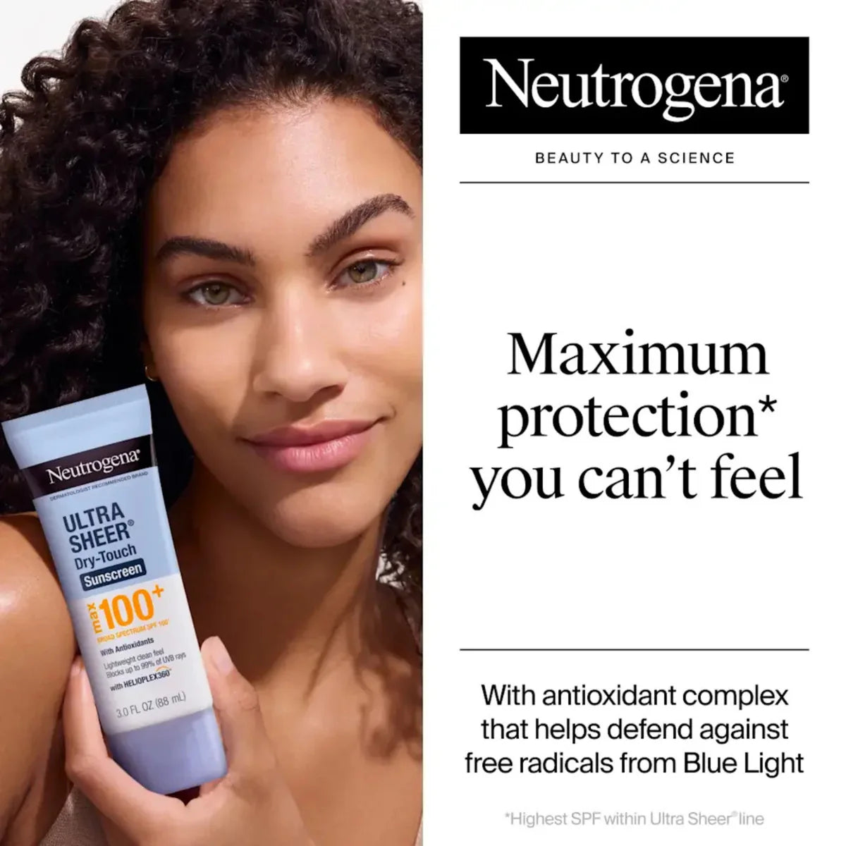 Neutrogena Ultra Sheer Dry-Touch Sunscreen Max SPF100+