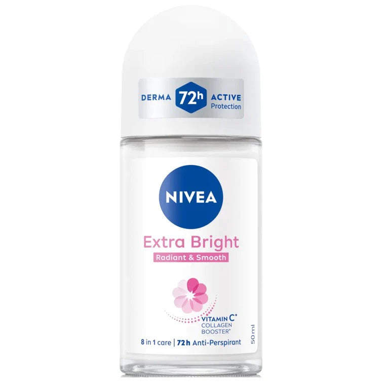 NIVEA Extra Bright Radiant and Smooth Roll On 50ml