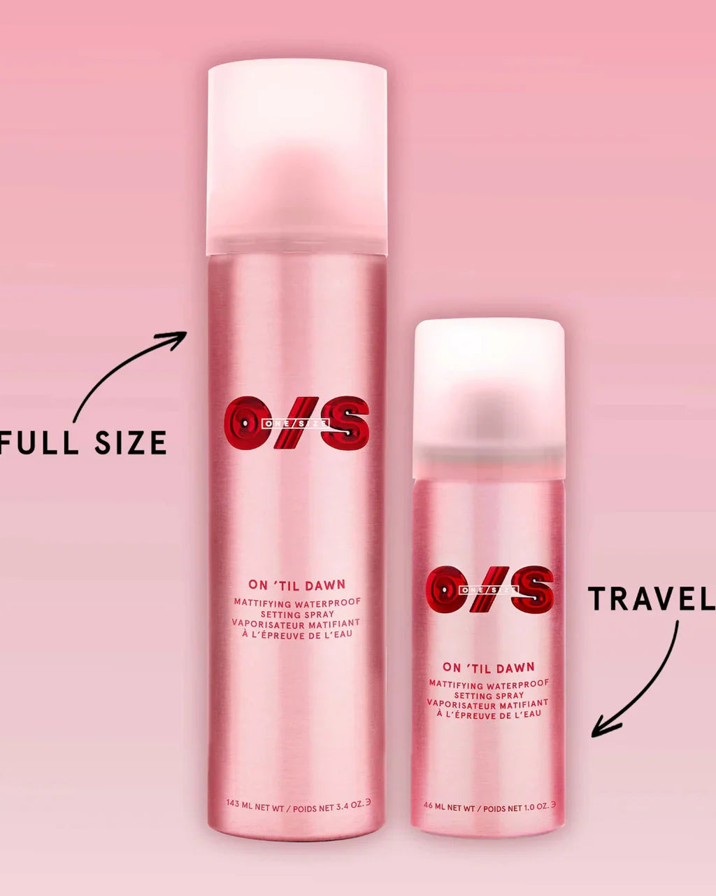 One Size On ‘Til Dawn Mattifying Waterproof Setting Spray Full size 143ml - sheesha