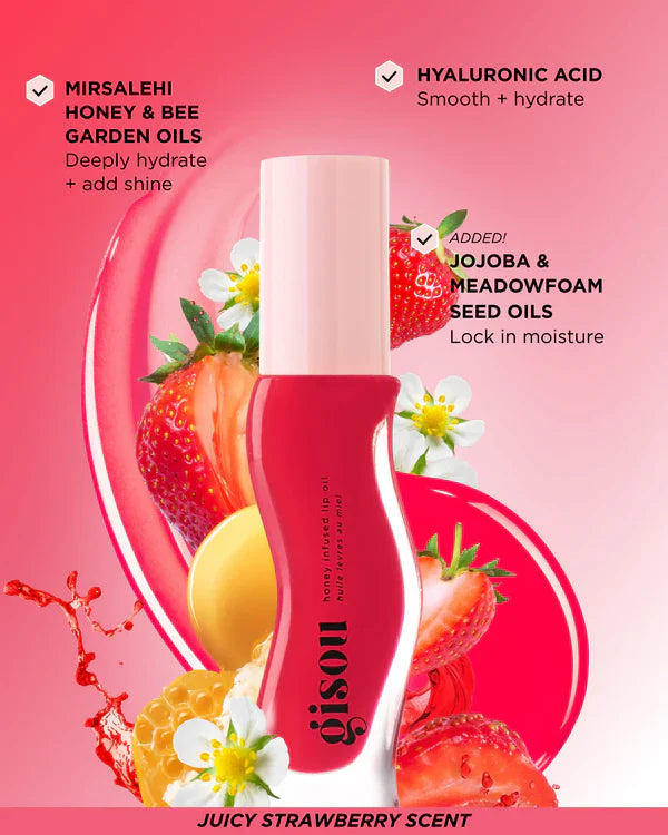 Gisou Honey Infused Lip Oil 8ml - Sheesha