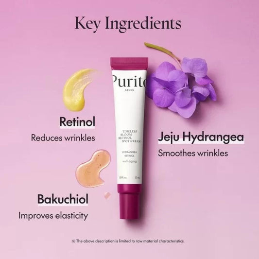 Purito Timeless Bloom Retinol Spot Cream 30ml - sheesha