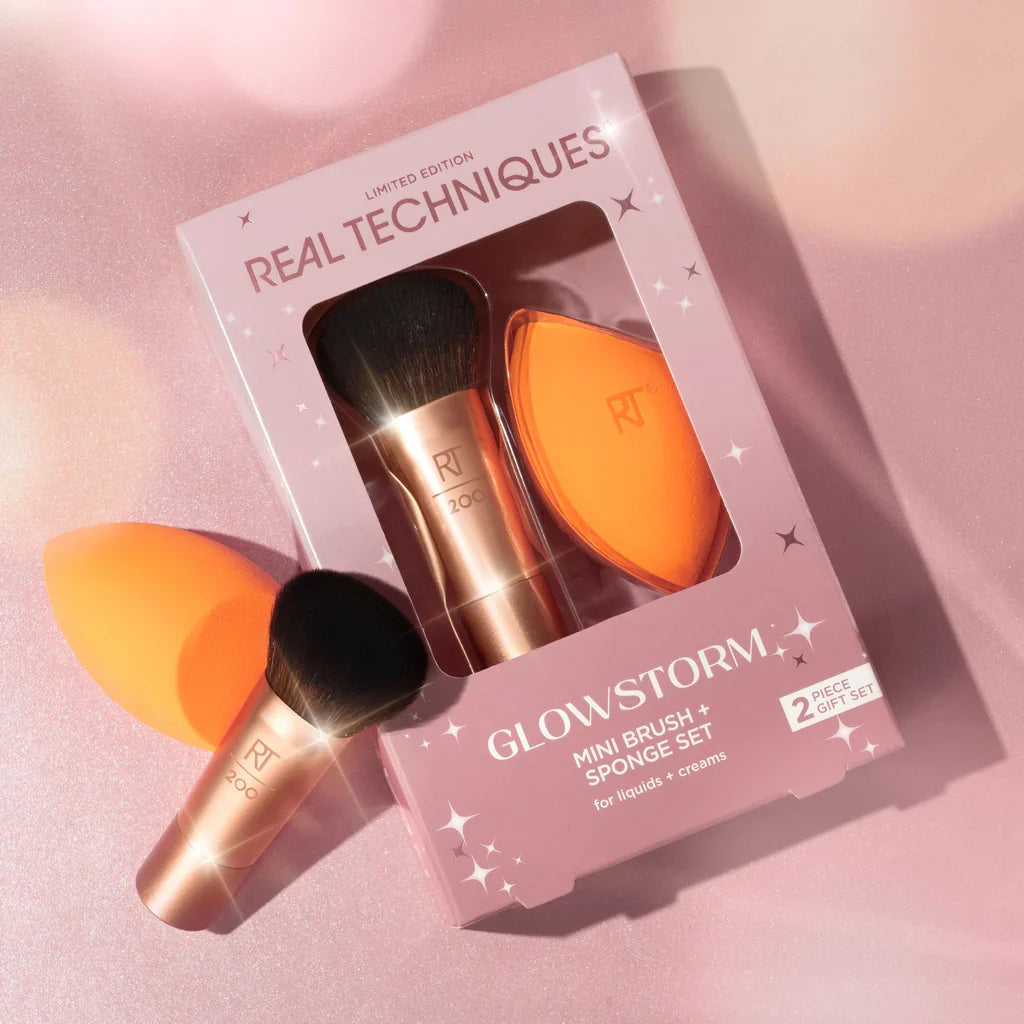 Real Techniques Glow Storm Mini Brush Sponge Set - Sheesha