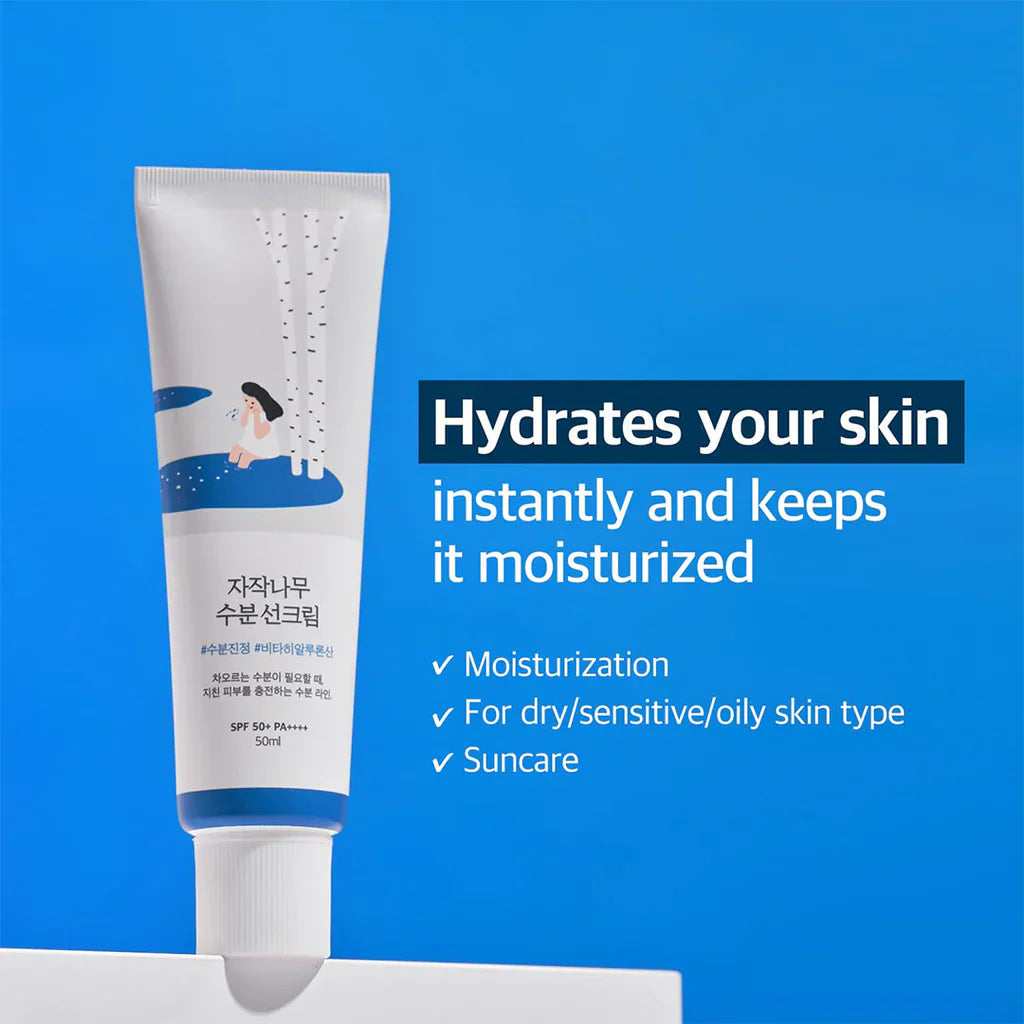 Round Lab Birch Juice Face Moisturizing Sunscreen SPF50+ PA++++ - sheesha