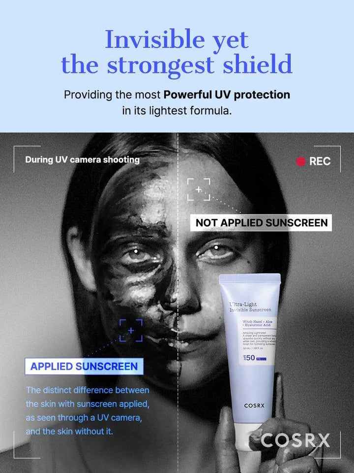 COSRX Ultra Light Invisible Sunscreen SPF50 PA++++ 50ml - sheesha