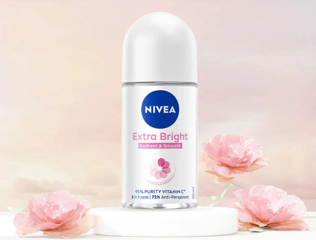 NIVEA Extra Bright Radiant and Smooth Roll On 50ml