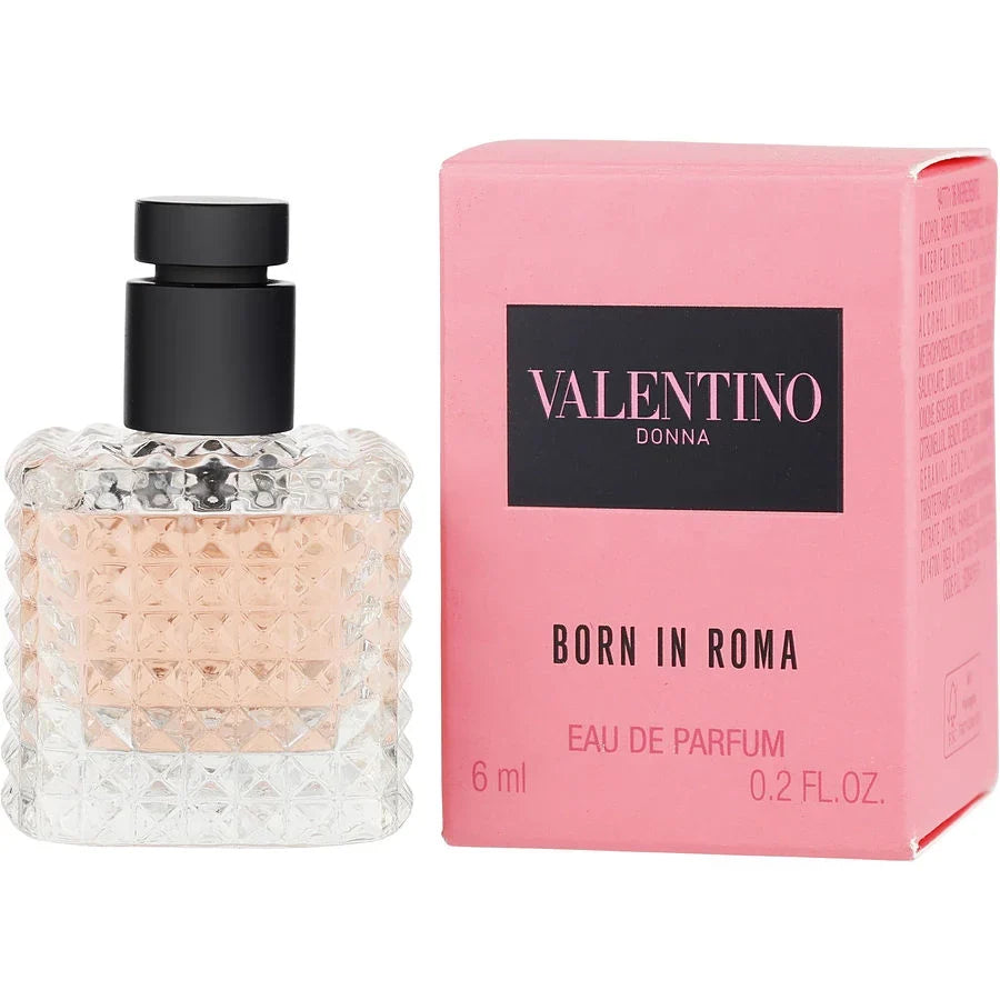 Valentino Donna Born in Roma Eau de Parfum 6ml – Luxury Floral Amber Perfume for Women Travel Size