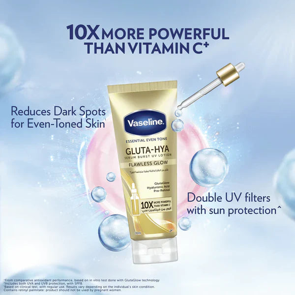 Vaseline Lotion - Gluta Hya Flawless Glow Serum-In-Lotion 200ml - sheesha