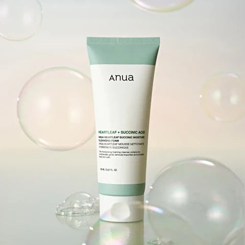Anua Heartleaf Succinic Moisture Cleansing Foam 150ml - sheesha