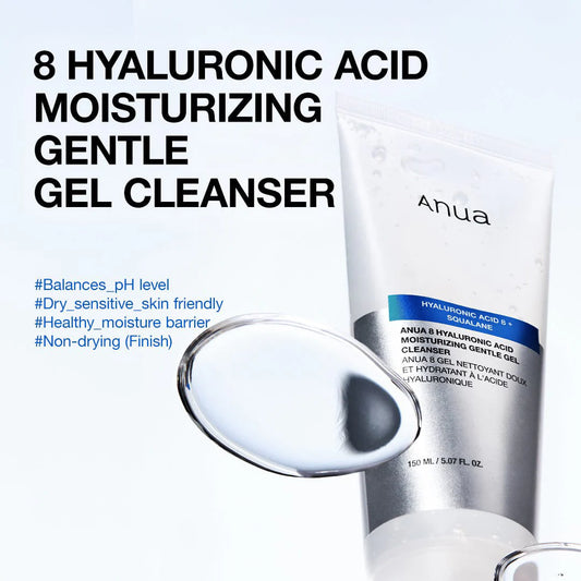 Anua Hyaluronic Acid 8 + Squalane Gentle Gel Cleanser 150ml
