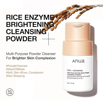 ANUA Rice Enzyme Brightening Cleansing Powder 40g - sheesha