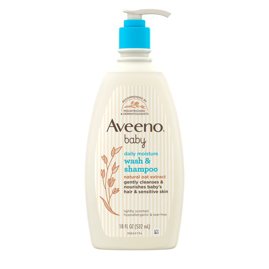 Aveeno Baby Daily Moisture Wash & Shampoo 236Ml - sheesha