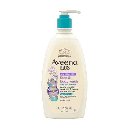 Aveeno Kids Sensitive Skin Face & Body Wash 532ml - sheesha