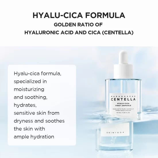 Skin1004 Madagascar Centella Hyalu Cica First Ampoule 100ml - sheesha