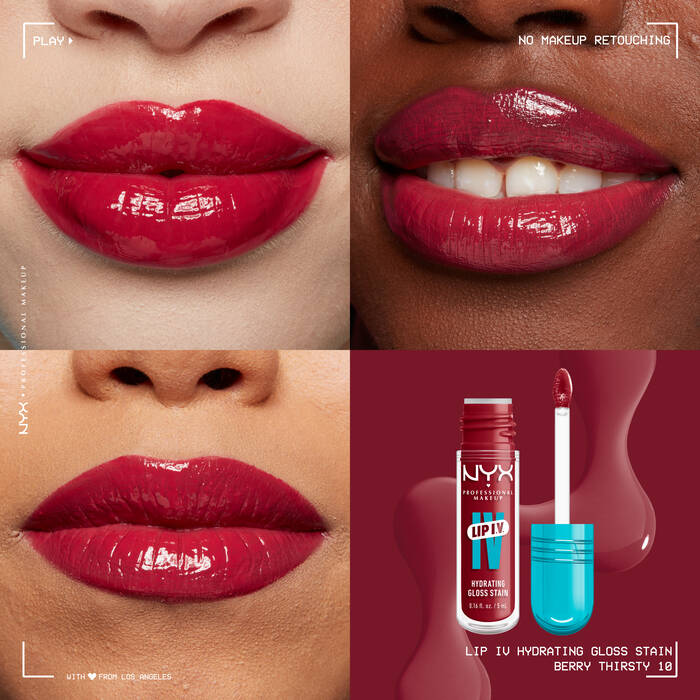 NYX Lip I.V. Hydrating Lip Gloss Stain - sheesha