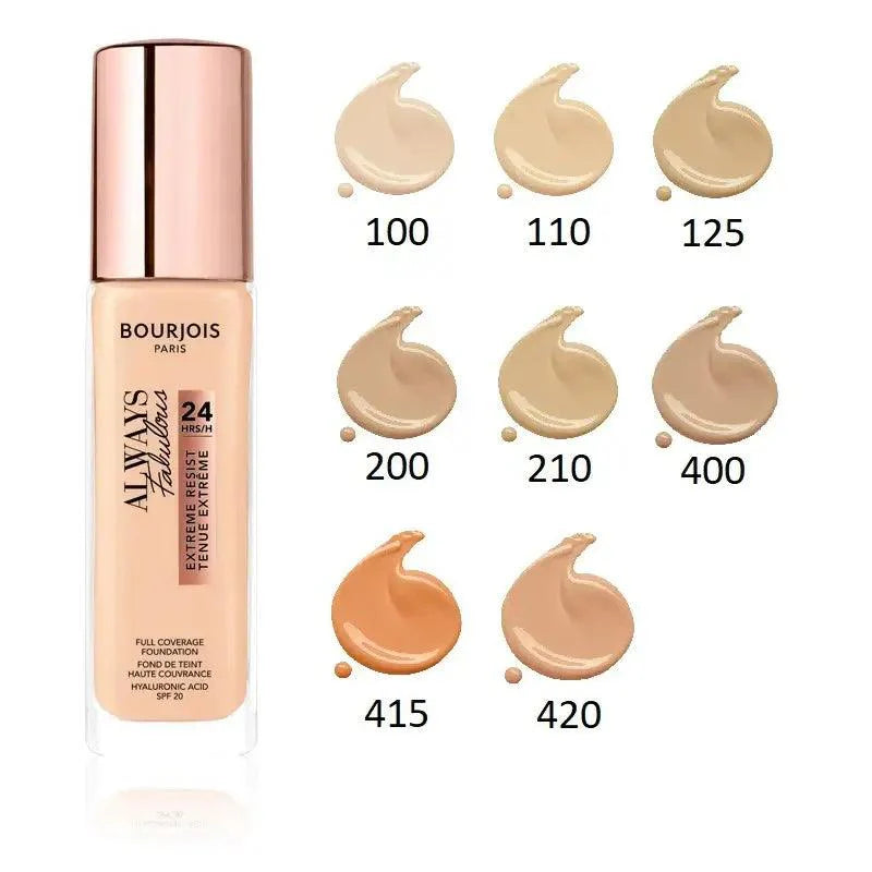Bourjois Always Fabulous Extreme Resist 24H Foundation–30ml - sheesha