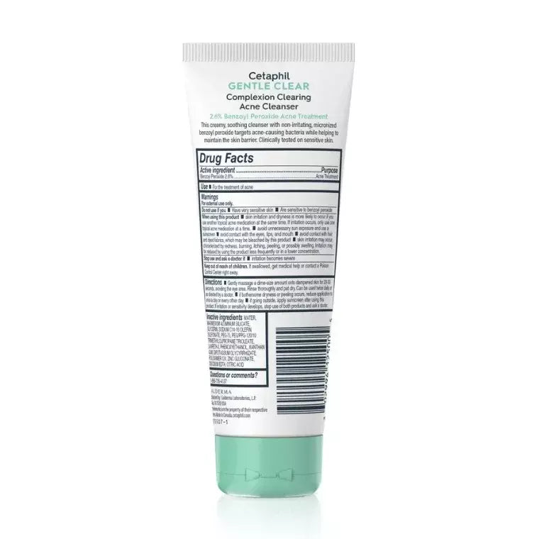 Cetaphil Acne Gentle Clear Complexion-Clearing Acne Cleanser 124ml