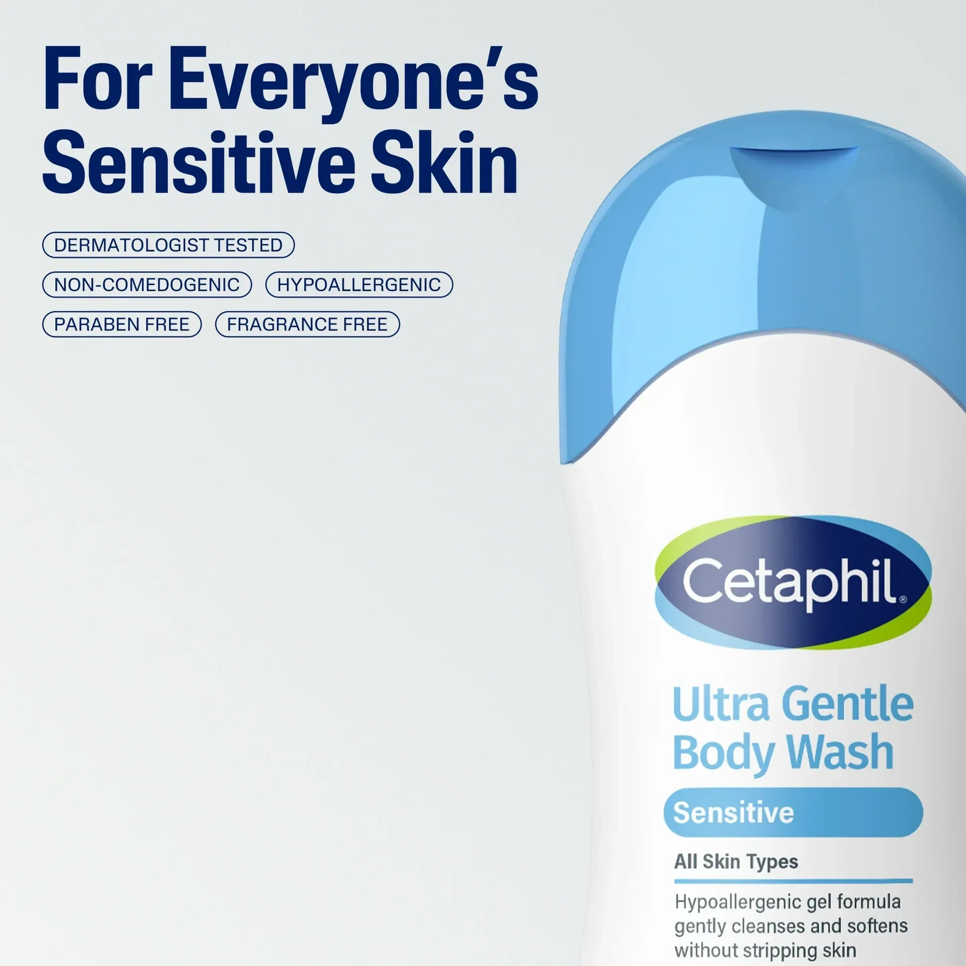 Cetaphil ultra Gentel Body Wash For All Skin Type 500Ml - sheesha
