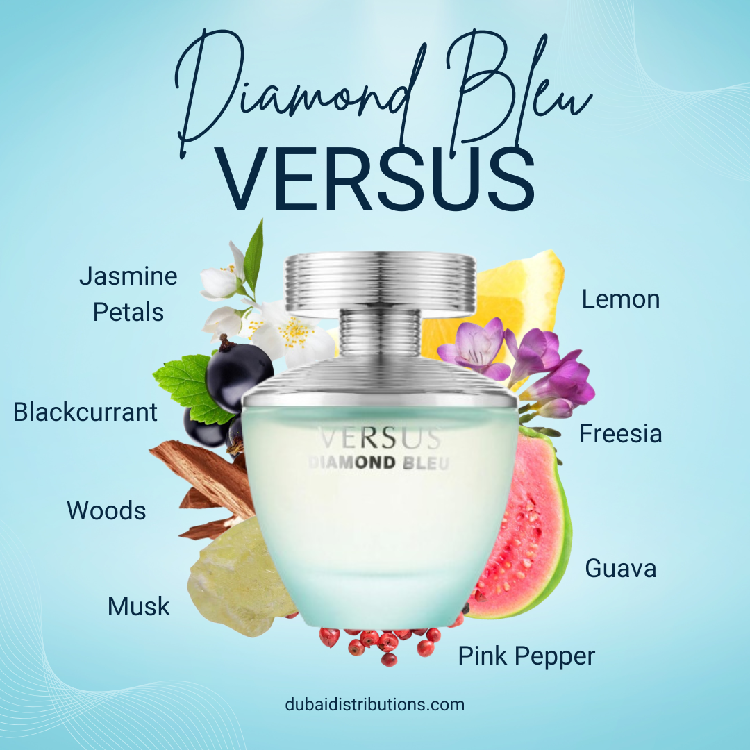 Versus Diamond Bleu  EDP Perfume 100ml - sheesha