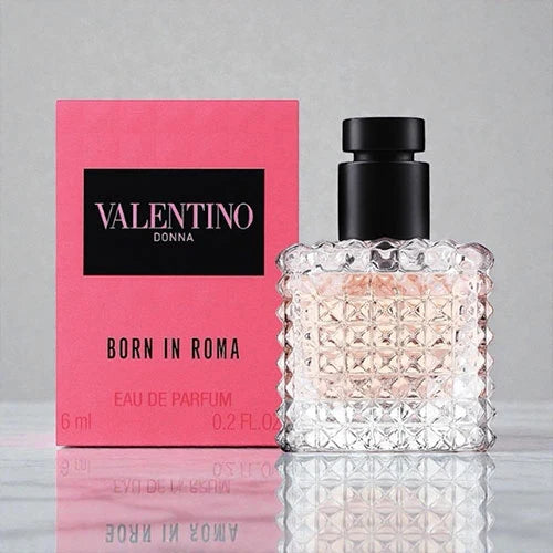 Valentino Donna Born in Roma Eau de Parfum 6ml – Luxury Floral Amber Perfume for Women Travel Size