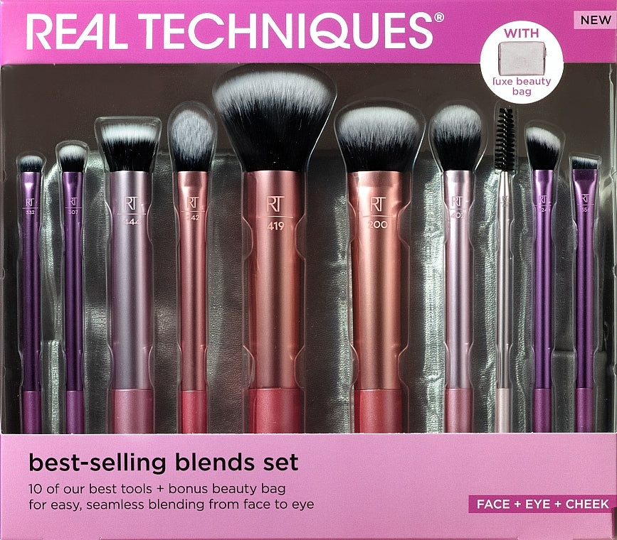Real Technique face+eye+Cheek Brush Set - sheesha