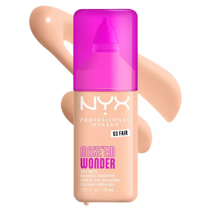NYX Professional Makeup Make ’Em Wonder Soft Matte Buildable Foundation