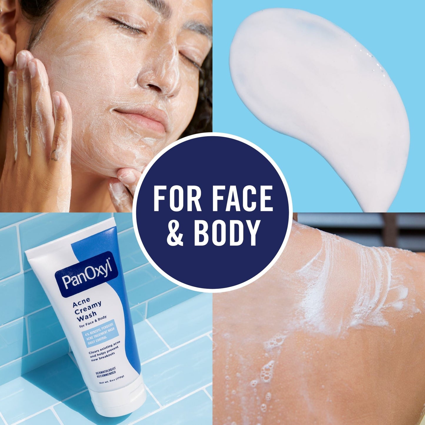 PanOxyl 4% Benzoyl Peroxide Acne Creamy Wash 170g - sheesha
