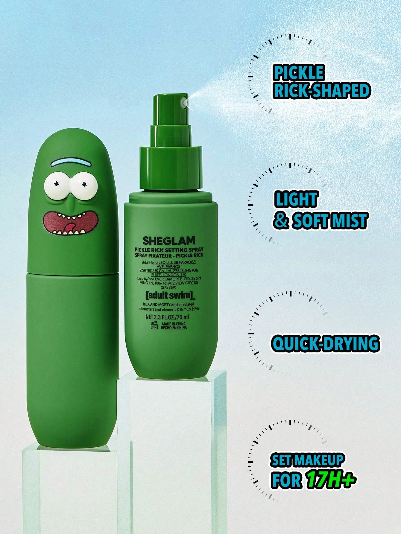 Sheglam Rick and Morty Pickle Rick Setting Spray - sheesha