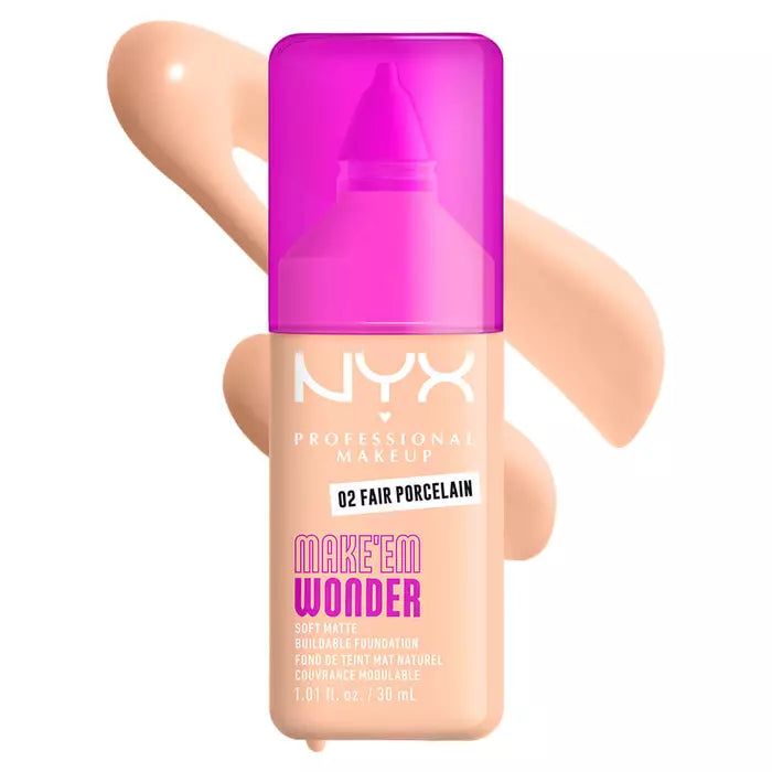 NYX Professional Makeup Make ’Em Wonder Soft Matte Buildable Foundation
