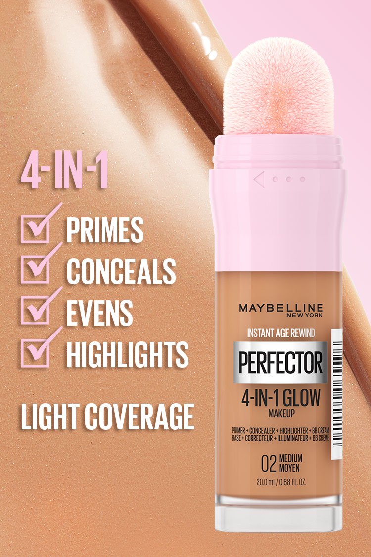 Maybelline Instant Age Rewind Perfector 4 in 1 Glow Foundation - sheesha