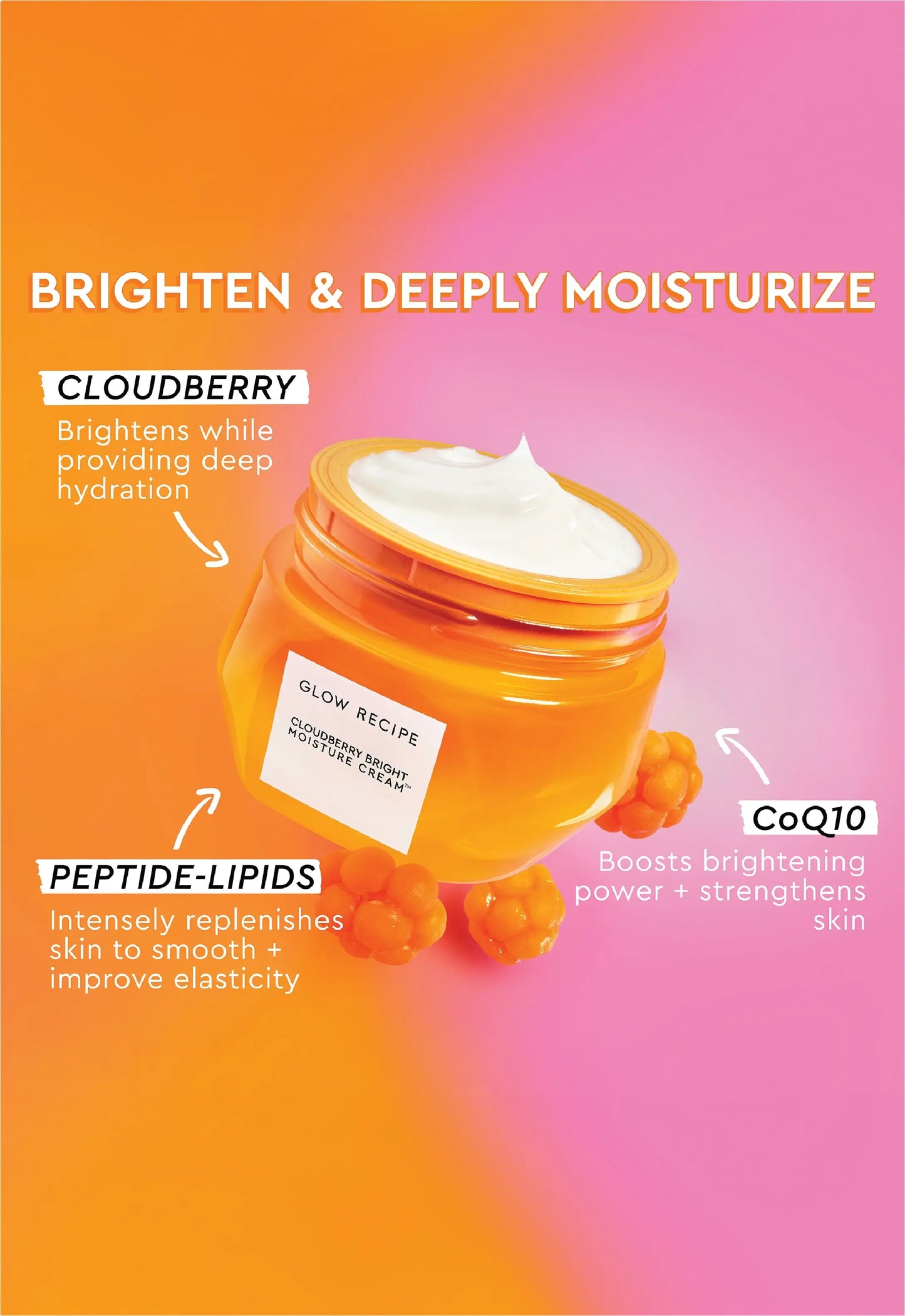 Glow Recipe Cloudberry Bright Refillable Cream Moisturizer 50ml - sheesha