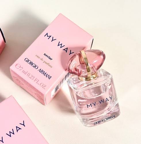 Giorgio Armani My Way Nectar Eau de Parfum 7ml – Luxury Fruity Floral Perfume for Women Travel Size