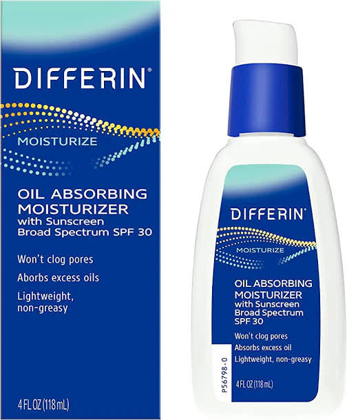Differin Oil Absorbing Face Moisturizer with Sunscreen SPF 30 – 118ml - sheesha