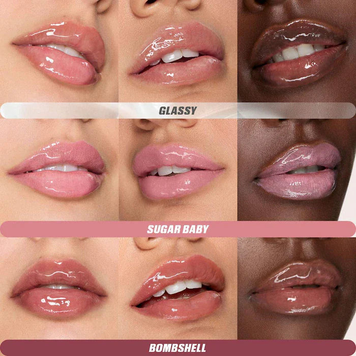 Huda Beauty Mini Glossiest Gloss Lip Gloss Set - sheesha