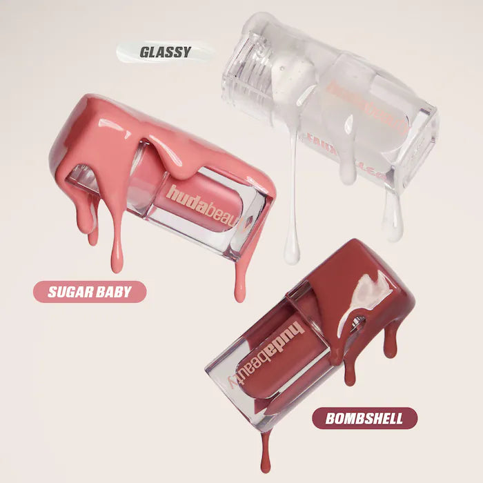 Huda Beauty Mini Glossiest Gloss Lip Gloss Set - sheesha