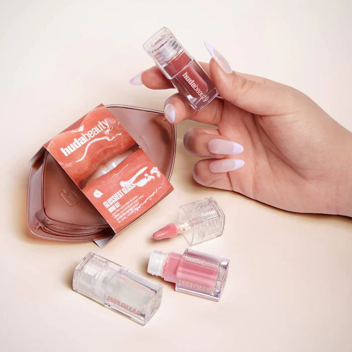 Huda Beauty Mini Glossiest Gloss Lip Gloss Set - sheesha