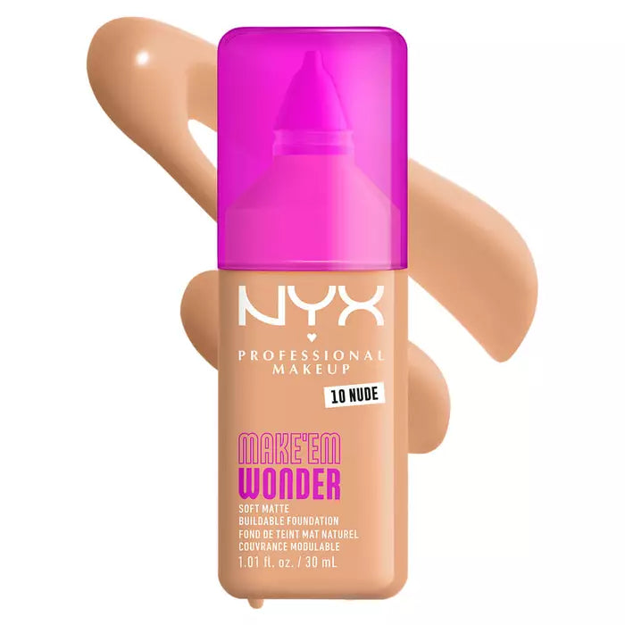 NYX Professional Makeup Make ’Em Wonder Soft Matte Buildable Foundation