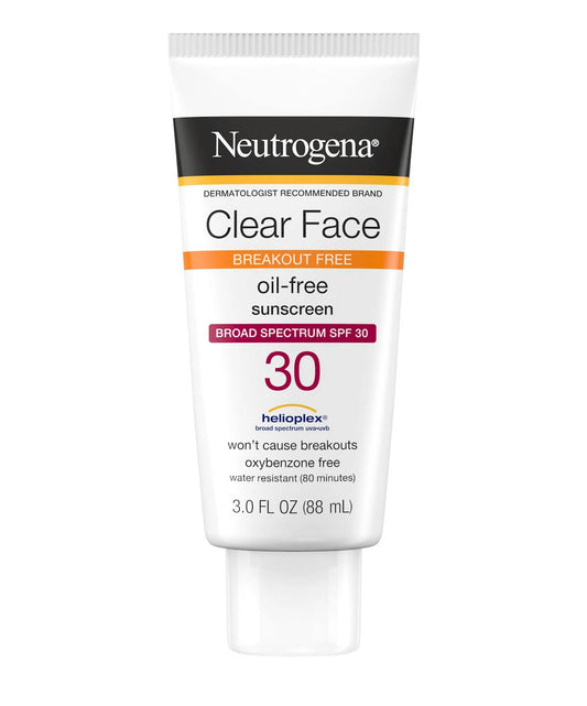 Neutrogena Clear Face Breakout Free Oil-Free Sunscreen SPF 30 - sheesha