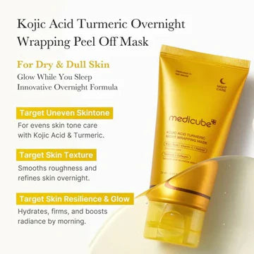 Medicube Kojic Acid Turmeric Night Wrapping Face Mask 75ml - sheesha